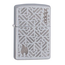 Zippo Geometric Satin Chrome 29912